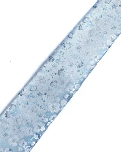 Blue Floral Print Tie