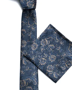 Blue Floral Tie