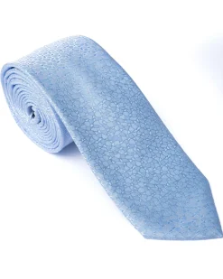 Blue Micro Pattern Print Tie
