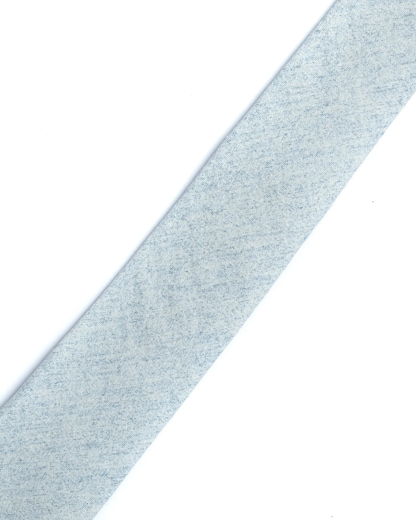 Blue Plain Cotton-Linen Tie
