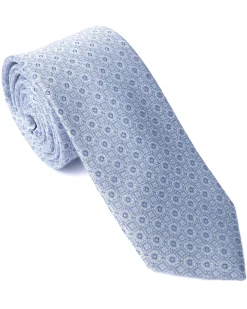 Blue Print Silk Tie