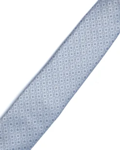Blue Print Silk Tie