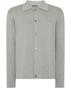 Button-Up Cotton Cardigan