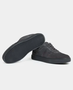 Charcoal Grey Suede Trainer