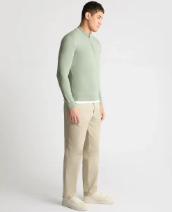 Cotton Half Zip Jumper