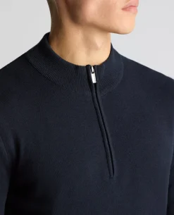 Cotton Half Zip Jumper
