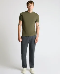 Cotton-Stretch Crew Neck T-Shirt
