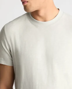 Crew Neck Slub Yarn Jersey T-Shirt