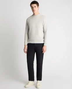 Crew Neck Terry Embroidered Sweatshirt