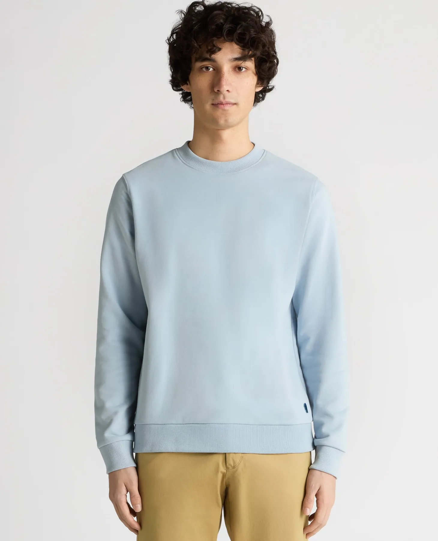 Crew Neck Terry Embroidered Sweatshirt