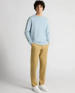 Crew Neck Terry Embroidered Sweatshirt