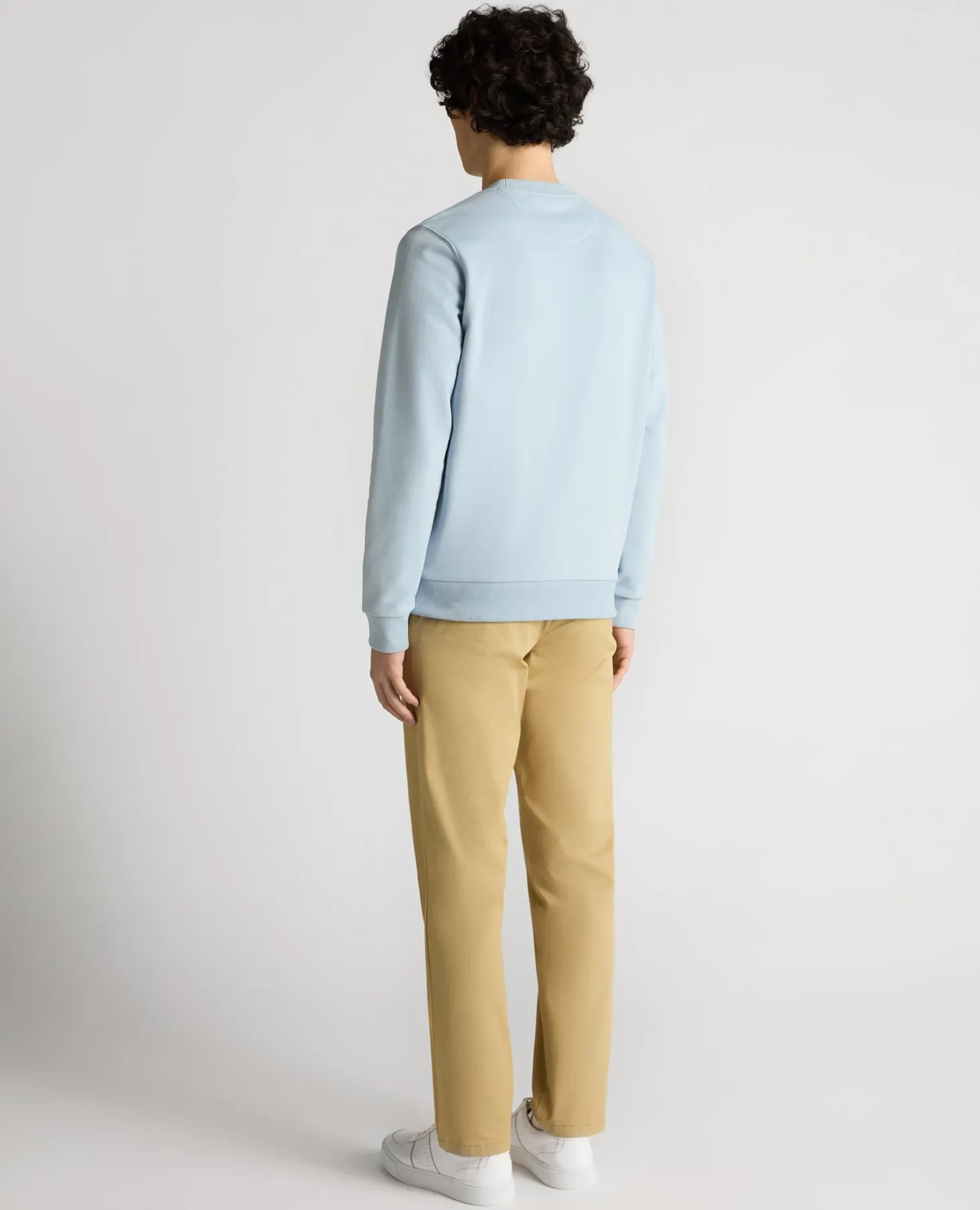 Crew Neck Terry Embroidered Sweatshirt