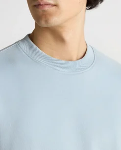 Crew Neck Terry Embroidered Sweatshirt