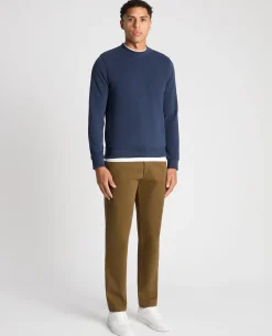 Crew Neck Terry Embroidered Sweatshirt