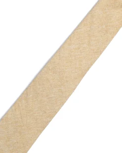 Gold Plain Cotton-Linen Tie