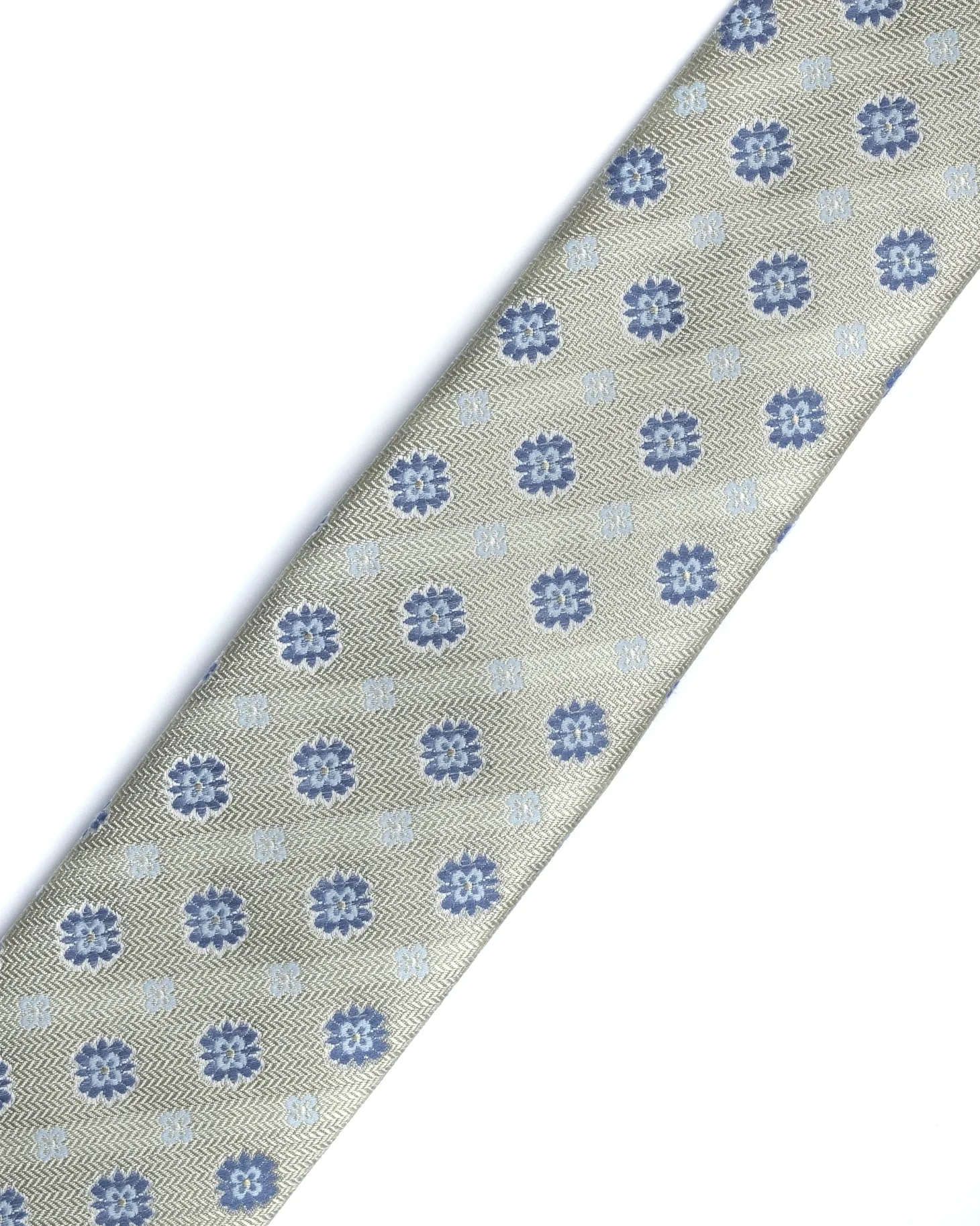 Green Floral Silk Tie