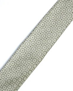 Green Pattern Silk Tie