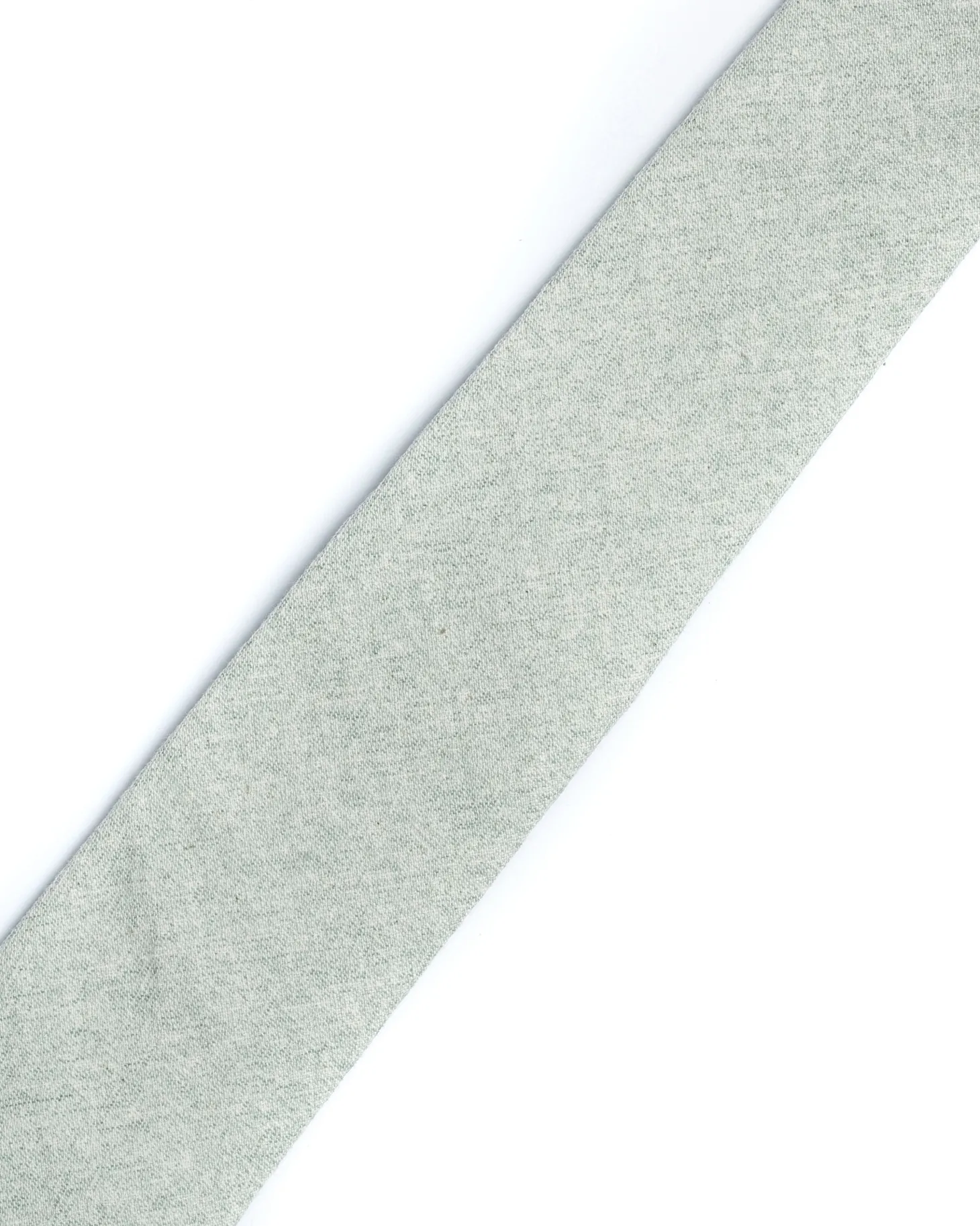 Green Plain Cotton-Linen Tie