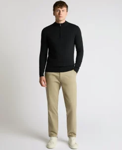 Half Zip Cotton Sweater