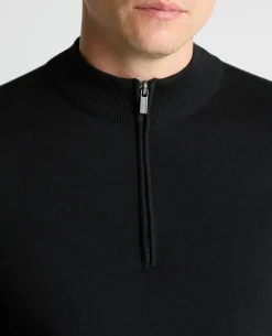 Half Zip Cotton Sweater