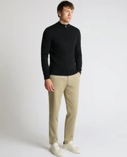 Half Zip Cotton Sweater