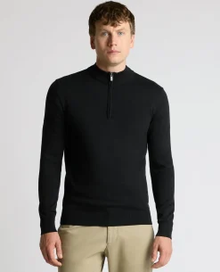 Half Zip Cotton Sweater