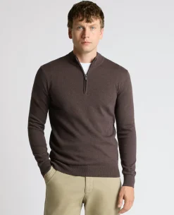 Half Zip Cotton Sweater