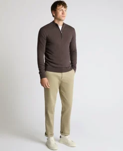 Half Zip Cotton Sweater