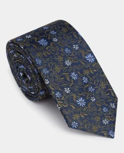 Houndstooth Wool-Blend Tie