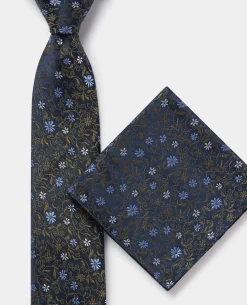 Houndstooth Wool-Blend Tie