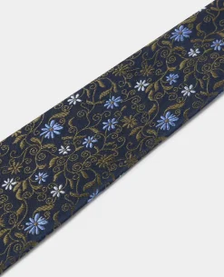 Houndstooth Wool-Blend Tie