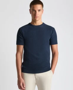 Knitted Crew Neck T-Shirt