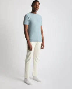 Knitted Crew Neck T-Shirt