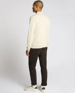 Long Sleeve Cotton Knit Polo