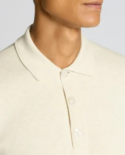 Long Sleeve Cotton Knit Polo