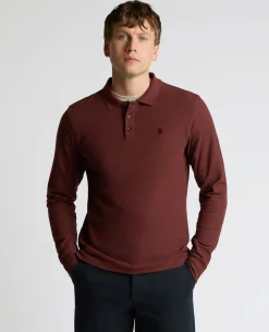 Long-Sleeve Cotton Polo