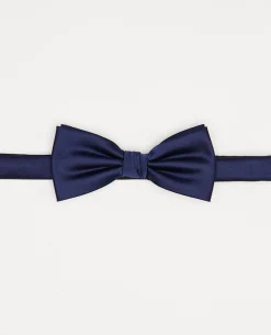 Navy Plain Design Bow Tie