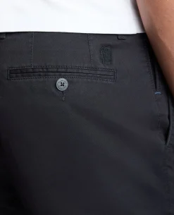 Navy Straight Leg Cotton Stretch Chino