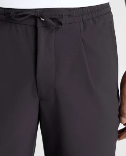 Navy Straight Leg Stretch Trousers