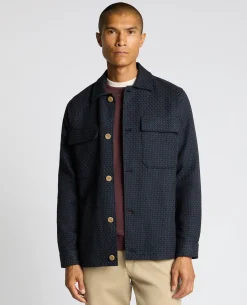 Regular Fit Chevron Print Shacket