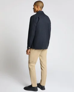 Regular Fit Chevron Print Shacket