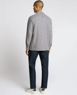 Regular Fit Chevron Print Shacket