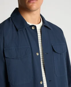 Regular Fit Cotton-Stretch Overshirt