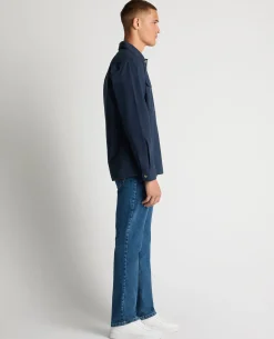 Regular Fit Cotton-Stretch Overshirt