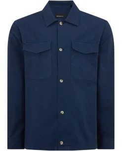 Regular Fit Cotton-Stretch Overshirt