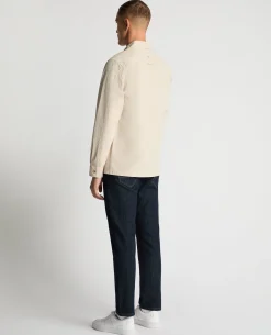 Regular Fit Cotton-Stretch Overshirt