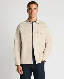 Regular Fit Cotton-Stretch Overshirt