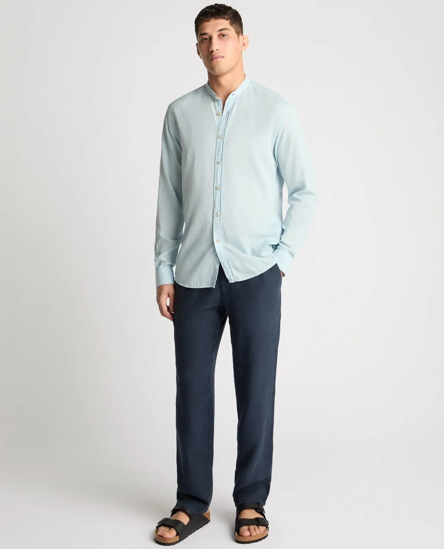 Regular Fit Linen-Blend Shirt