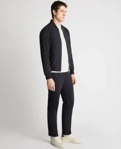 Regular Fit Seersucker Bomber Jacket