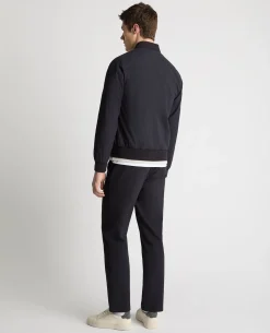 Regular Fit Seersucker Bomber Jacket